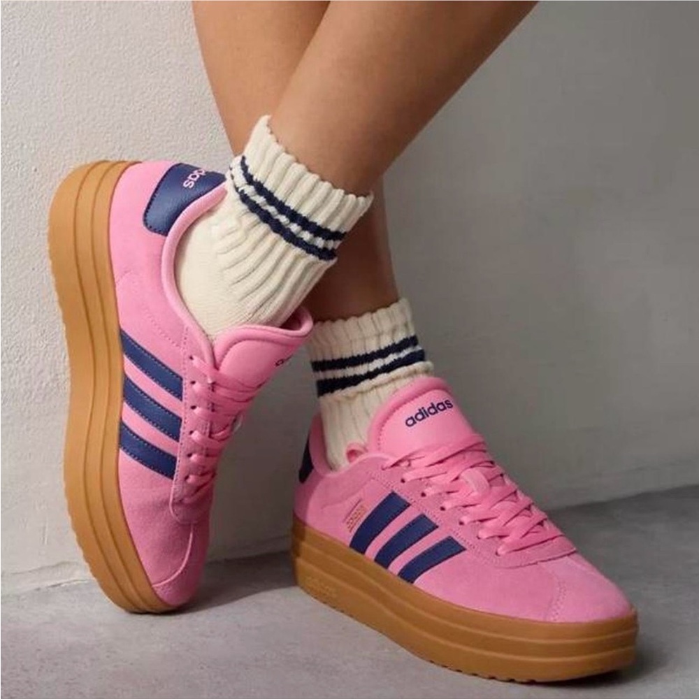 Adidas Pink Gazelle Platform Sneakers